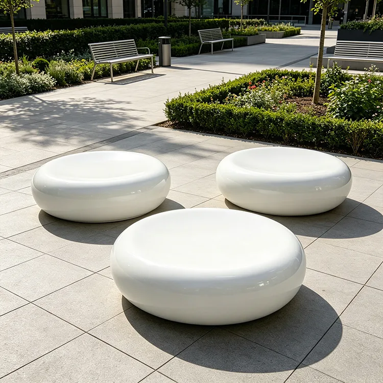 Kommersiell FRP Pebble Bench