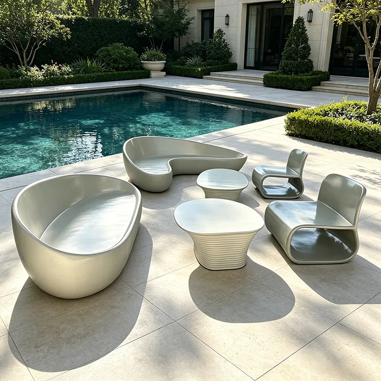 Flowing Curve FRP Lounge sittplatser